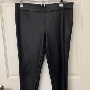 Express Shiny Pleather Leggings